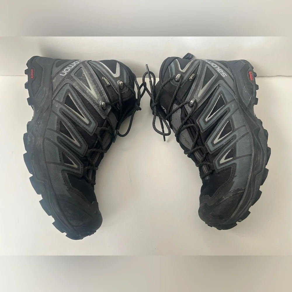 Salomon X Ultra 3 Mid GTX Mens Boots Size 10.5 Black Lace Up 398674 Hiking Shoes